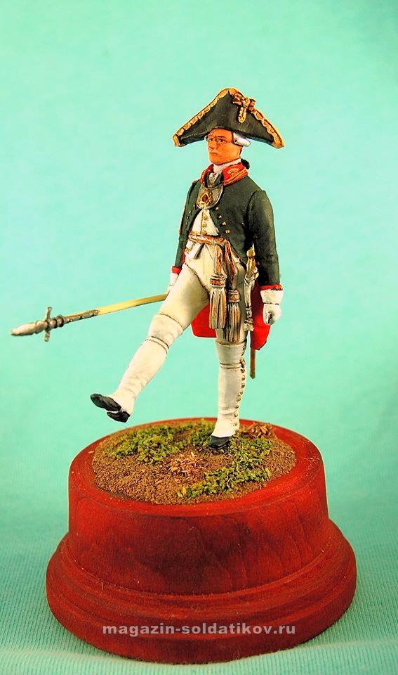 Обер-офицер лейб гвардии 1797 г, Россия 1:30, Оловянный парад