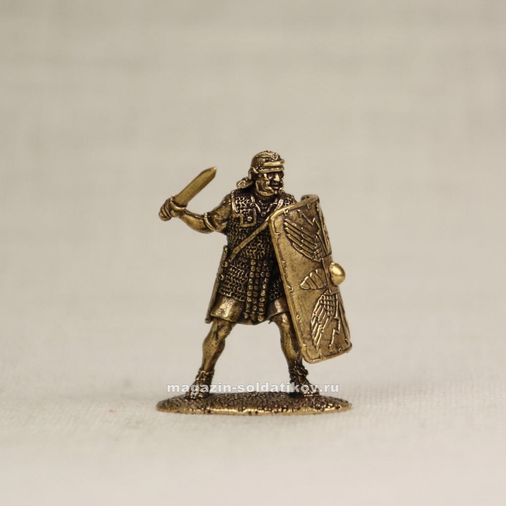 Римский легионер с гладиусом (сверху) 40 мм, Седьмая миниатюра 