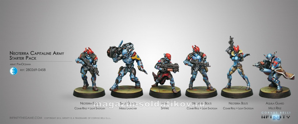 Neoterran Capitaline Army (PanOceania Sectorial Starter Pack) BOX	Infinity