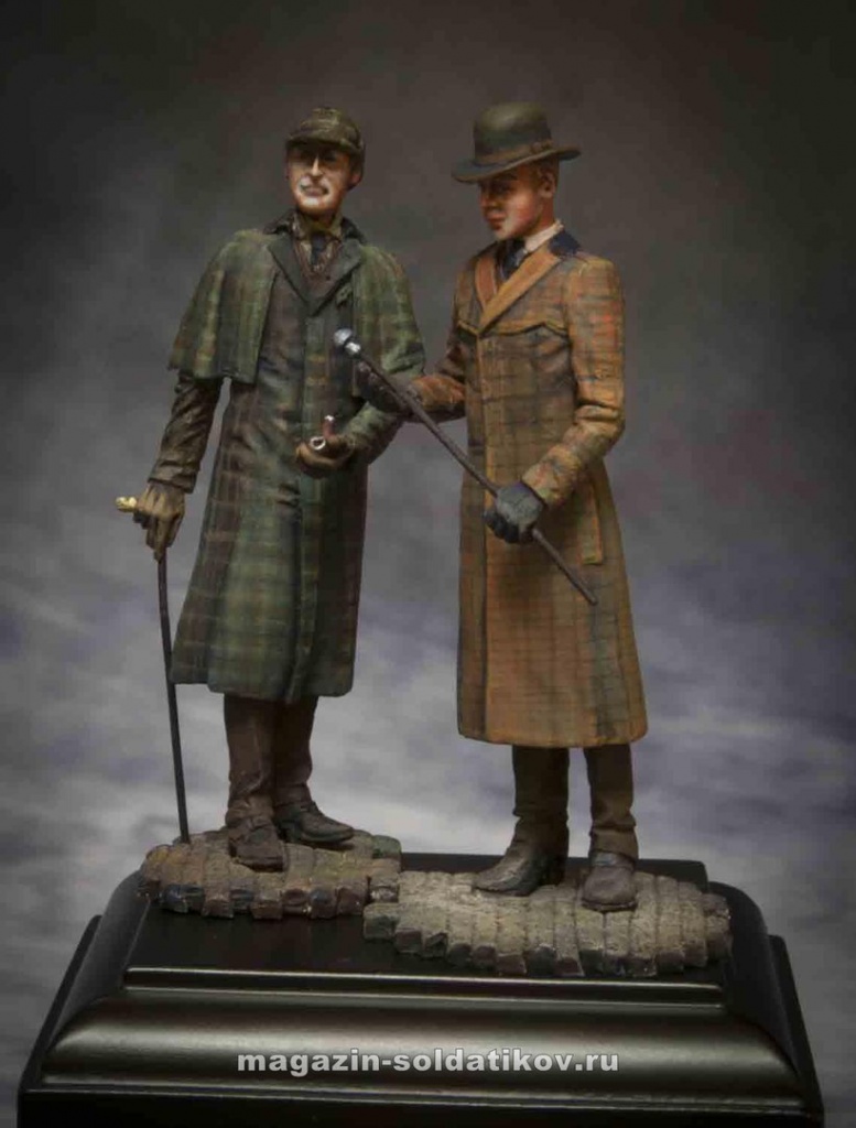 Шерлок Холмс и Доктор Ватсон (2 фигуры) 54 мм, Chronos miniatures