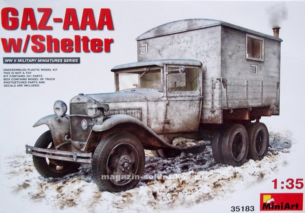 GAZ-AAA with shelter, MiniArt (1/35)