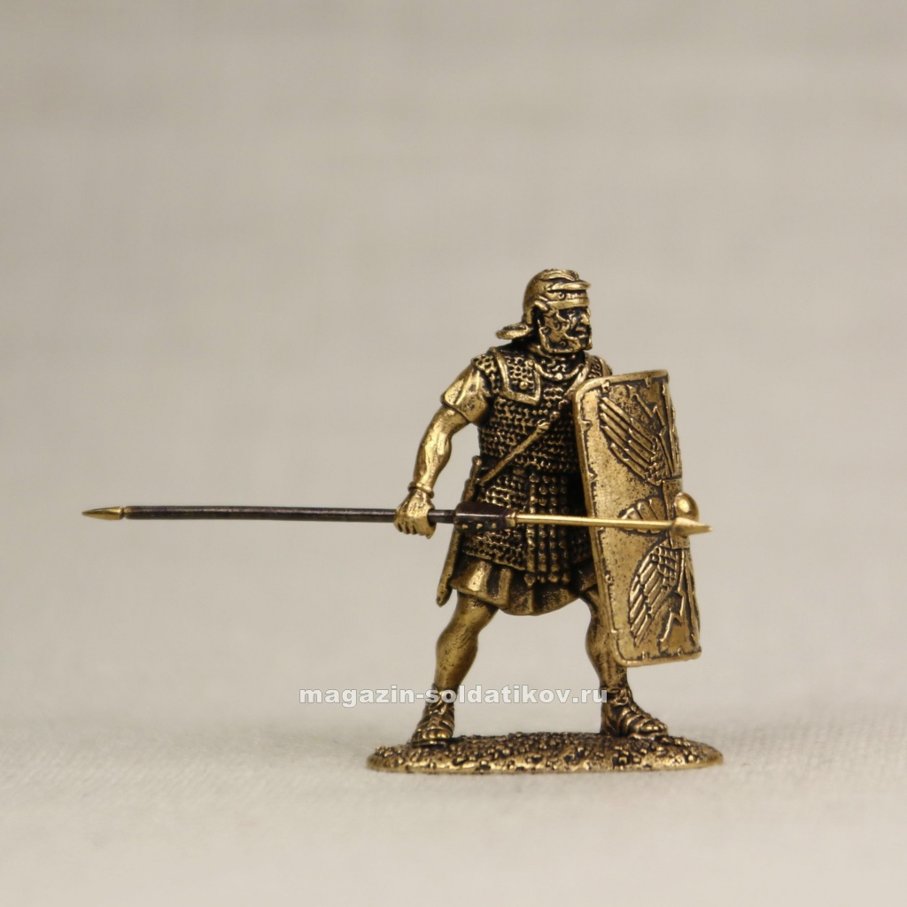 Римский легионер с пилумом (снизу) 40 мм, Седьмая миниатюра