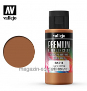 Краска акрил-уретановая Vallejo Premium, Охра темная 60 мл, Vallejo Premium - фото