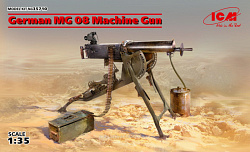 Сборная модель из пластика Немецкий пулмет MG 08, 1:35, ICM