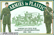 Гражданская война в США, стрелки, 1/32, Armies in plastic - фото