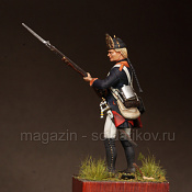 Сборная фигура из смолы SM 5404 Прусский фузилёр полка Маркграфа Бранденбург-Шведского. 1756-1763, 54 мм, SOGA miniatures - фото