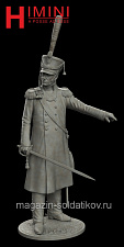 Сборная миниатюра из смолы  Штаб-офицер, гренадерских полков. Россия 1812 год, 54 мм, HIMINI - фото