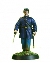 Сборная миниатюра из металла Федеральная пехота. Офицер (40 мм) Драбант - фото