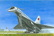 Сборная модель из пластика Самолет Советский сверхзвуковой пассажирский самолет Ту-144 (1/144), Моделист - фото