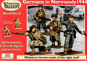 Солдатики из пластика Germans in Normandy 1944, 1:72, Valiant Miniatures - фото