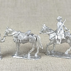 Сборные фигуры из металла Казаки в дозоре (2 фигурки), 28 мм, Figures from Leon