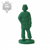 Солдатики из пластика Мальчик, играющий в бабки 2 (зеленый), Воины и битвы - фото
