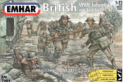 Солдатики из пластика EM 7201 British WWI Infantry and Tank Crew Emhar, 1:72, Emhar - фото