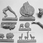 Сборная миниатюра из смолы Индийская богиня - Кали, 75 мм Chronos Miniatures