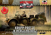 Сборная модель из пластика Krupp-Protze (polska armia), 1:72, First to Fight - фото