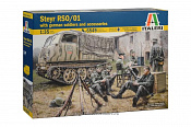 Сборная модель из пластика ИТ STEYR RSO/01 with GERMAN SOLDIERS (1/35) Italeri - фото