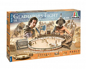Сборная модель из пластика ИТ Набор для диорамы. Gladiators fight - battle set, (1/72) Italeri - фото