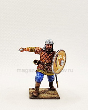 Миниатюра из олова Славянский воин IX век, 54 мм, Студия Большой полк - фото