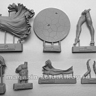 Сборная миниатюра из смолы Восточный танец: девушка №1, 75 мм Chronos Miniatures