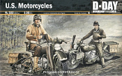Сборная модель из пластика ИТ Американские мотоциклы. ВМВ. 1944 (1/35) Italeri - фото