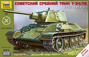 Сборная модель из пластика Танк Т-34/76 43 года (1/72) Звезда - фото