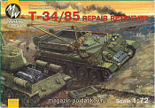 Сборная модель из пластика Советский ремонтный танк на базе T-34-85, Military Wheels (1/72) - фото