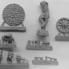 Сборная миниатюра из смолы Европейский крестьянин с волынкой, XVI в, 75 мм Chronos Miniatures