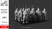 Сборные фигуры из смолы Легионеры в лориках, 1:72, Alex miniatures - фото