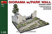 Сборная модель из пластика Диорама с парковой стеной MiniArt (1/35) - фото
