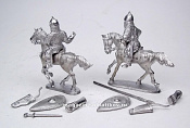 Сборные фигуры из металла Русские конные дружинники (2 всадника) 28 мм. Драбант - фото