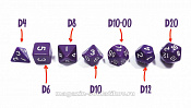 Набор из 7 кубиков для ролевых игр (фиолетовый) Звезда - фото
