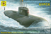 Сборная модель из пластика Атомный подводный крейсер «Курск» 1:700 Моделист - фото