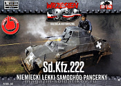 Сборная модель из пластика Sd.Kfz.222, German Light Armored Car 1:72, First to Fight - фото