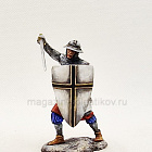 Миниатюра из олова Кнехт Тевтонского Ордена, 54 мм, Студия Большой полк