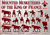 Солдатики из пластика Mounted Musketeers of the King of France (1/72) Red Box - фото