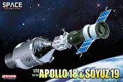 Д Космический корабль APOLLO 18 + СОЮЗ 19 (1/72) Dragon. Космос - фото