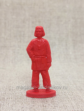 Солдатики из пластика Мальчик, играющий в бабки 2 (красный), Воины и битвы - фото