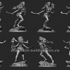 Сборная миниатюра из смолы Индийская богиня - Кали, 75 мм Chronos Miniatures
