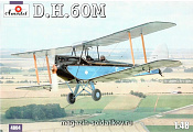 Сборная модель из пластика de Havilland DH.60M Metal Moth учебный самолет Amodel (1/48) - фото