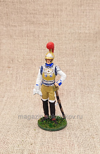 Офицер первого карабинерного полка, Франция, 1810-15 г, 54мм - фото