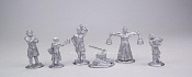 Сборные фигуры из металла Крестьяне, набор №1, 28 мм, Figures from Leon - фото