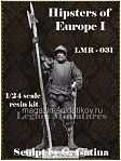 Сборная миниатюра из смолы Hipsters of Europe I, 75 мм, Legion Miniatures - фото