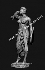 Индийская женщина-телохранитель, 4-2 века до н.э., Chronos Miniatures - фото