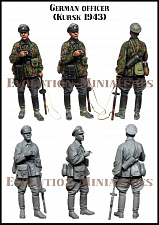 Сборная фигура из смолы ЕМ 35230 Немецкий офицер 1943 г. 1:35, Evolution - фото