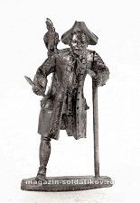 Миниатюра из олова 5141 СП Пират, XVII-XVIII вв., 54 мм, Солдатики Публия - фото