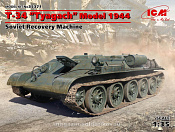 Сборная модель из пластика T-34T обр. 1944 г., Советская БРЭМ ІІ МВ (1/35) ICM - фото