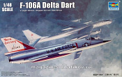 Сборная модель из пластика Самолёт US F-106A Delta Dart 1:48 Трумпетер - фото