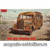 Сборная модель из пластика Opel Blitz Omnibus W39 (Late WWII service) (1/72) Roden - фото