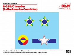 Сборная модель из пластика Декаль B-26B/C Invader (страны Латинской Америки) (1/48) ICM