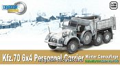 Сборная модель из пластика Д Грузовик в сборе Kfz.70. 6х4. Зима (1/72) Dragon - фото